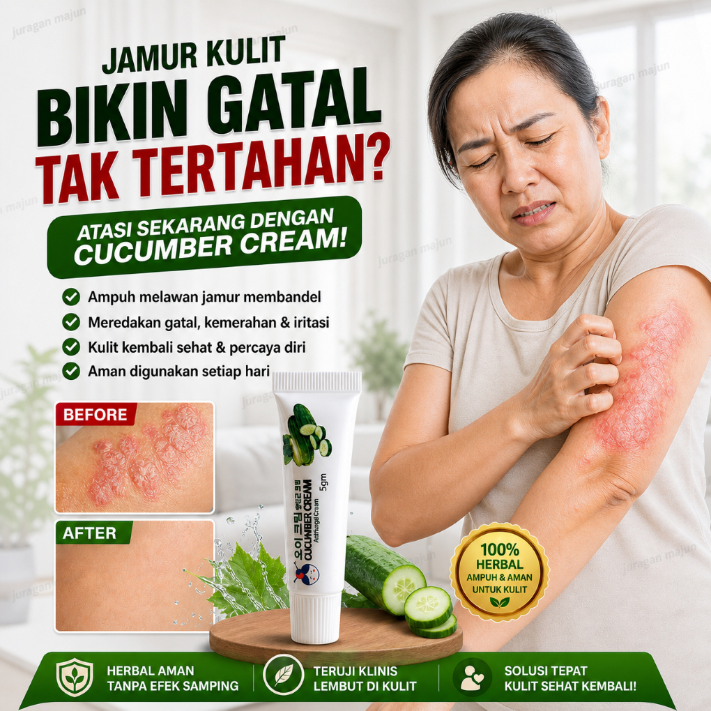 Salep Cucumber Korea 5gr Anti Jamur Kulit Mengatasi Gatal Kurap eksim