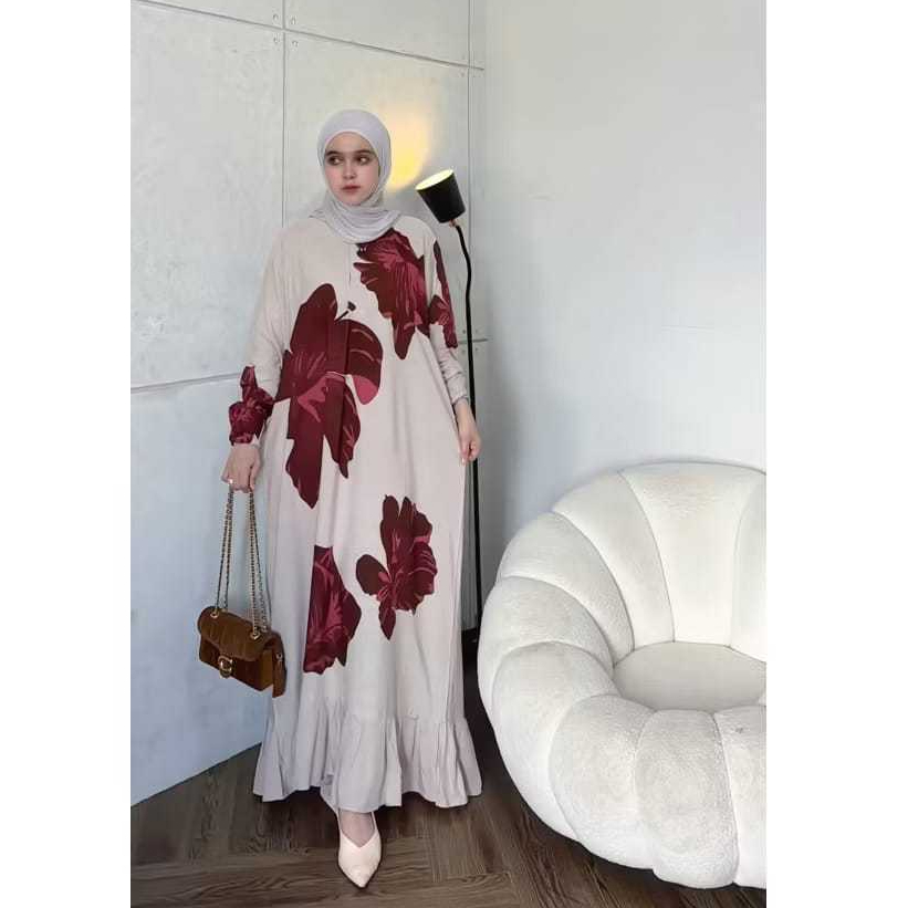 Gamis Long dress kekinian / Gamis long dress terbaru / Gamis Longgar nyaman