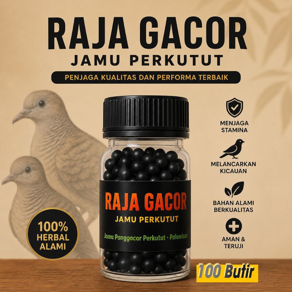 Xcamellyaa Pil Tradisional Perkutut Raja Gacor Isi 100 Butir Jamu Perkutut Lokal Dan Bangkok Cepat
