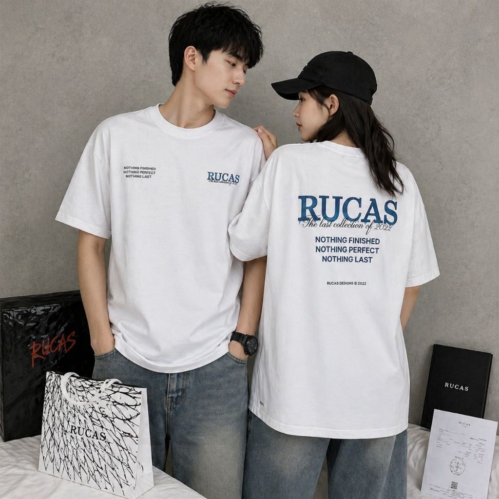 RUCAS Kaos Pria keren dengan Warna Cerah untuk Gaya Kasualkaos rucas official oridistro original 100