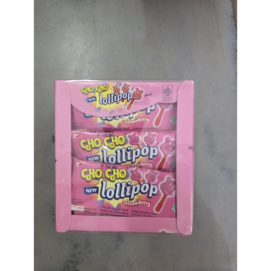 cho cho coklat tangkai lolipop isi 24 / ktk