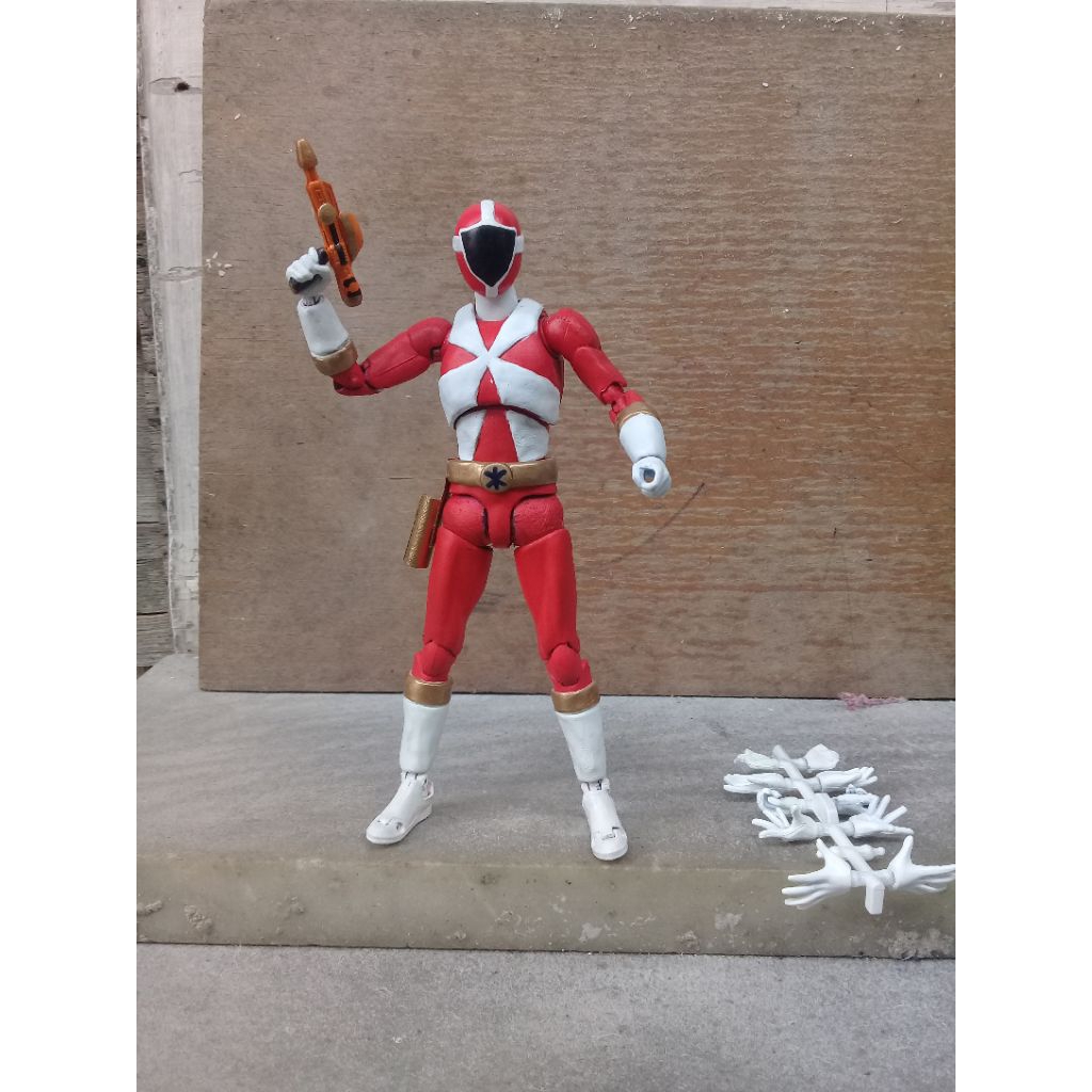 Shf power rangers SPD red custom action figure Toys super Sentai vintage jadul # Kamen rider dragon 