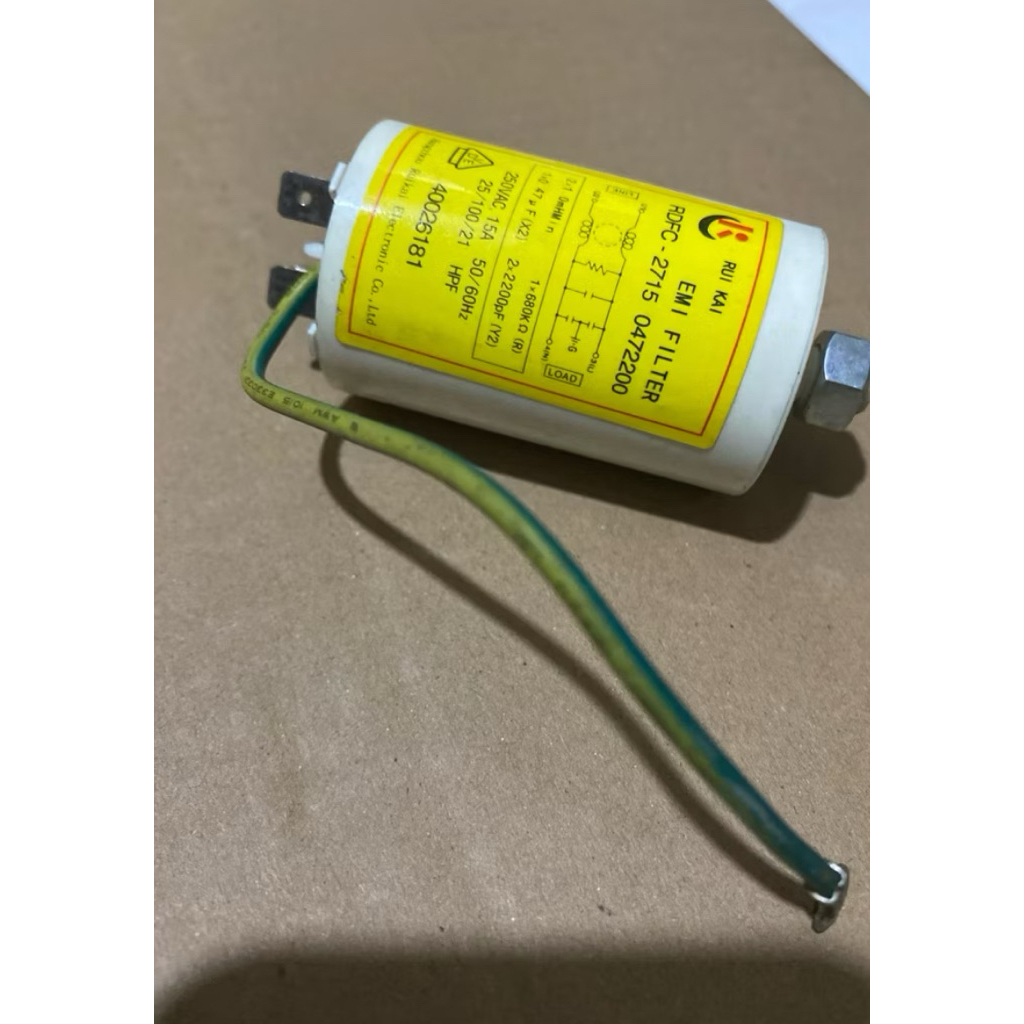 emi filter mesin cuci Samsung wf0702nce