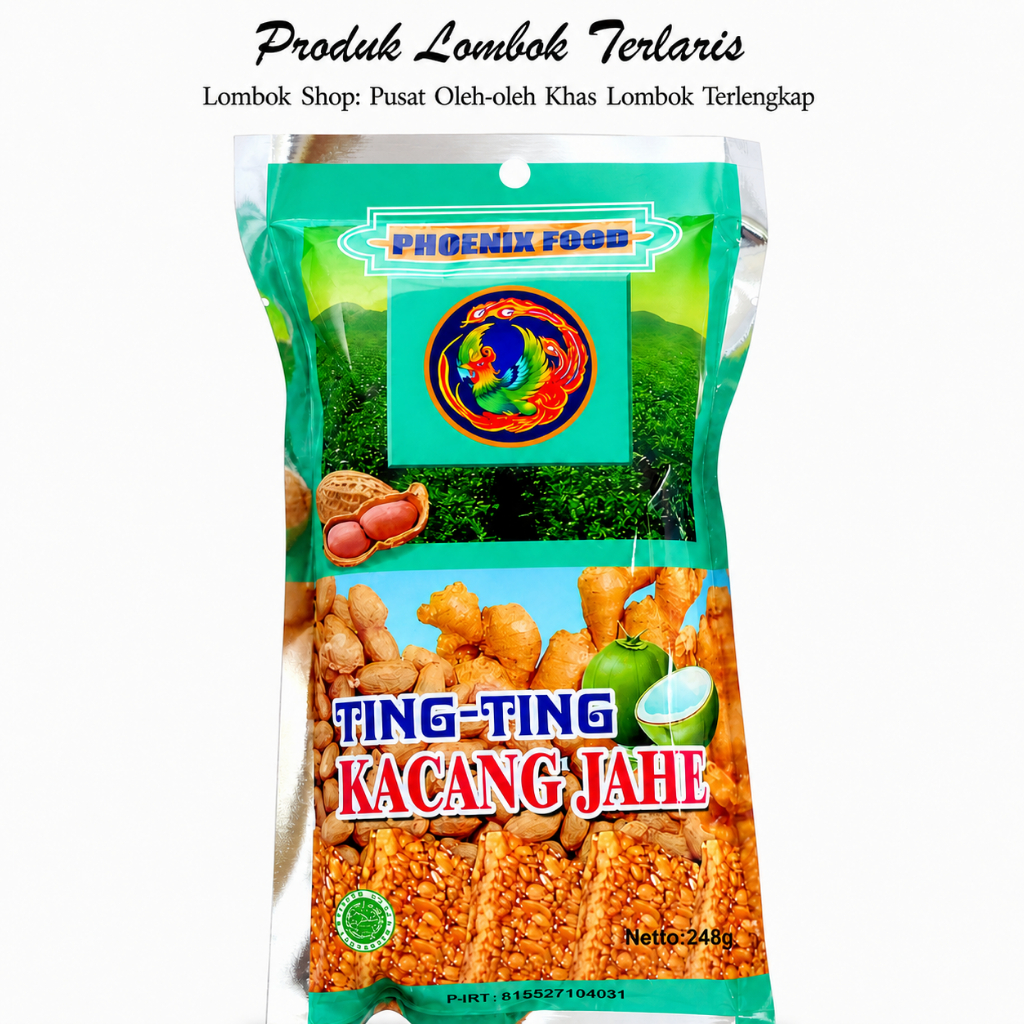 Ting Ting Kacang Jahe Phoenix Khas Lombok 248 Gram