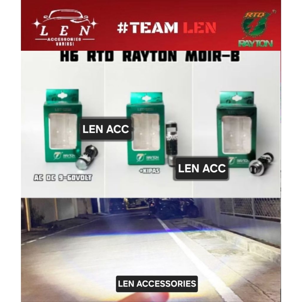 LAMPU UTAMA LED RTD RAYTON H6 M01R-B + KIPAS PENDINGIN