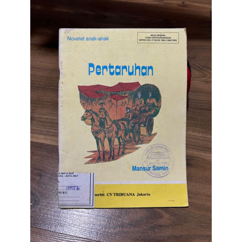 buku - Pertaruhan
Oleh: Mansur Samin