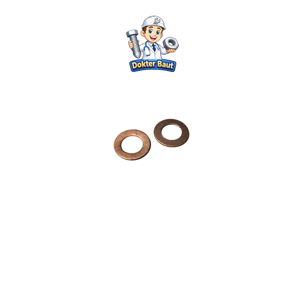 Ring Tembaga M8 Atau 8x14 Baut 12 M-8 Cooper 8mm Tebal 1mm