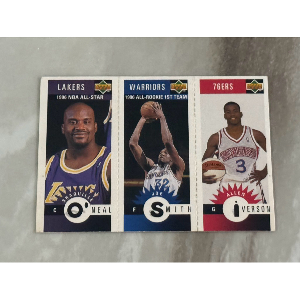 Kartu Basket Mini Card 96 UD Shaquille O'Neal Joe Smith Allen Iverson
