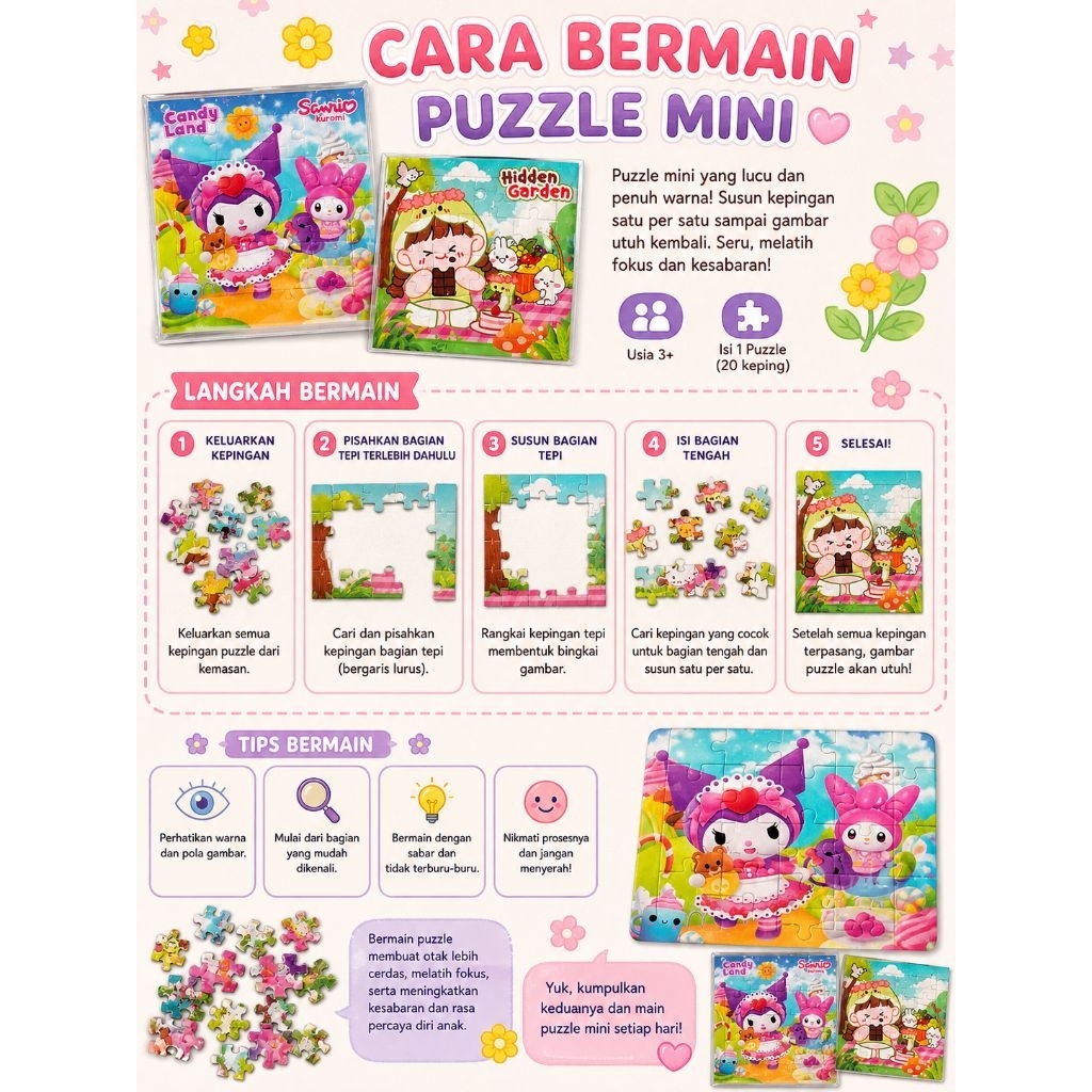 puzzel DG / mainan edukasi / bongkar pasang / puzzel BP