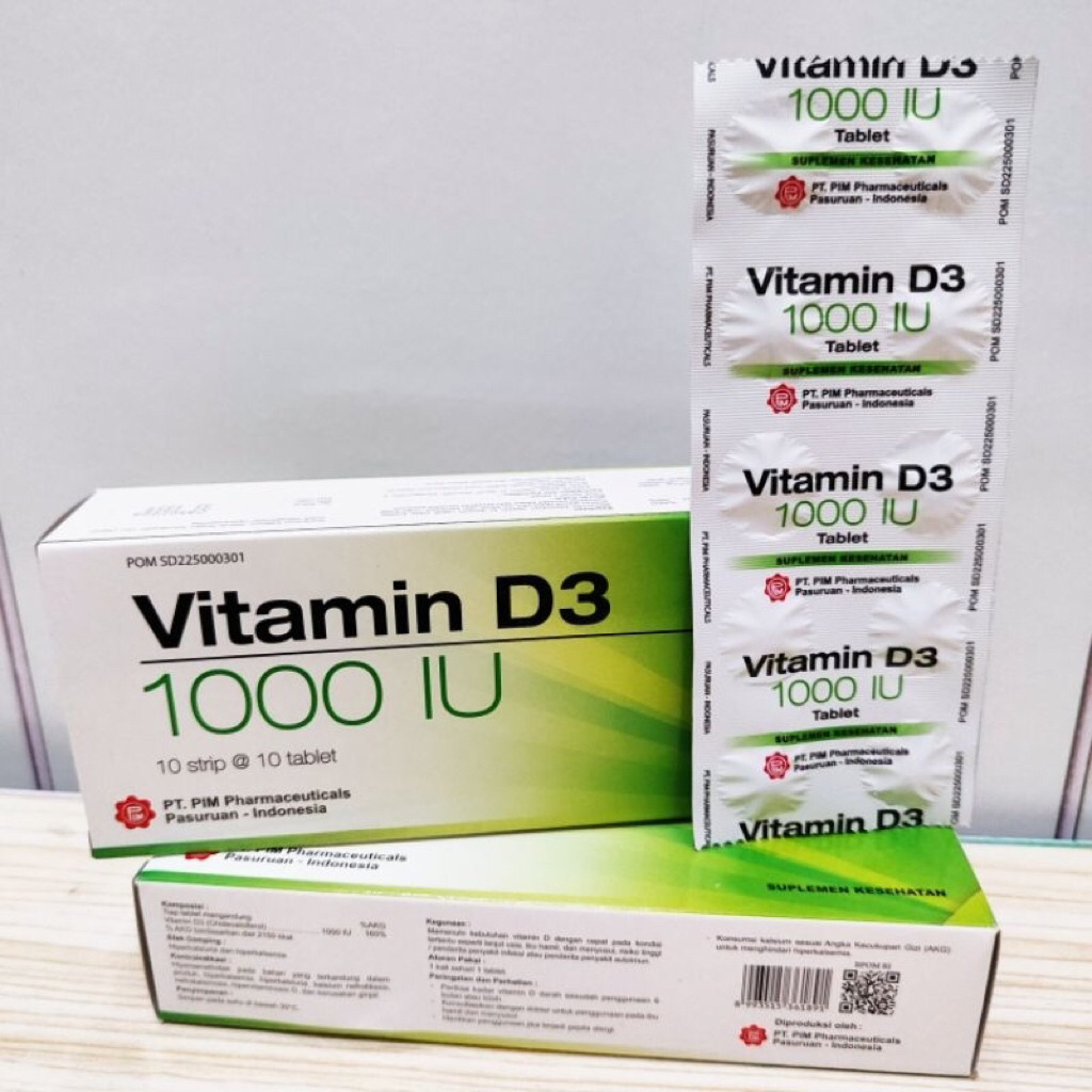 Vitamin D3 1000 IU PIM Perbox