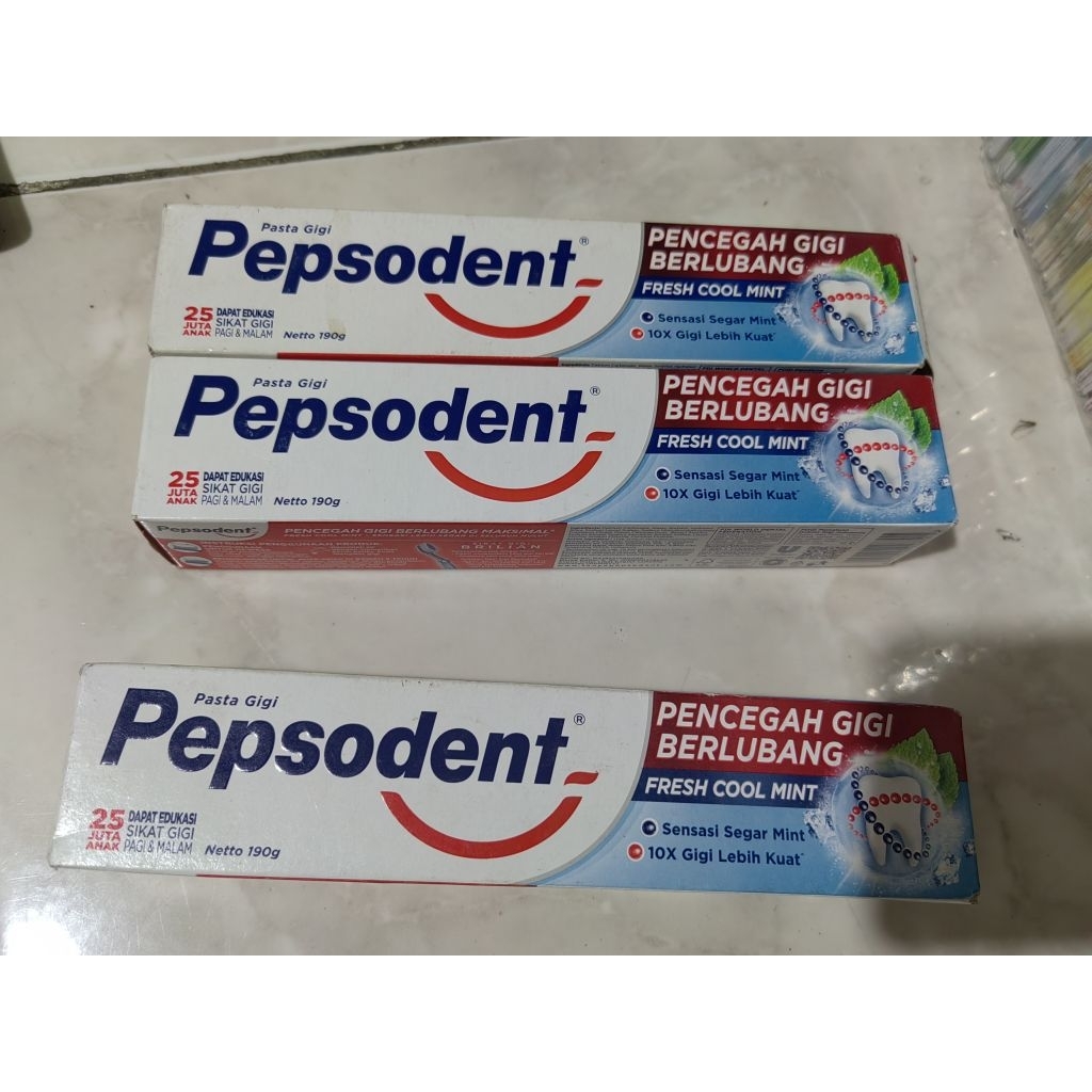 2 GRATIS 1 - PEPSODENT Pasta gigi TOOTH PASTE  190GR -FREE BUMBU KACANG