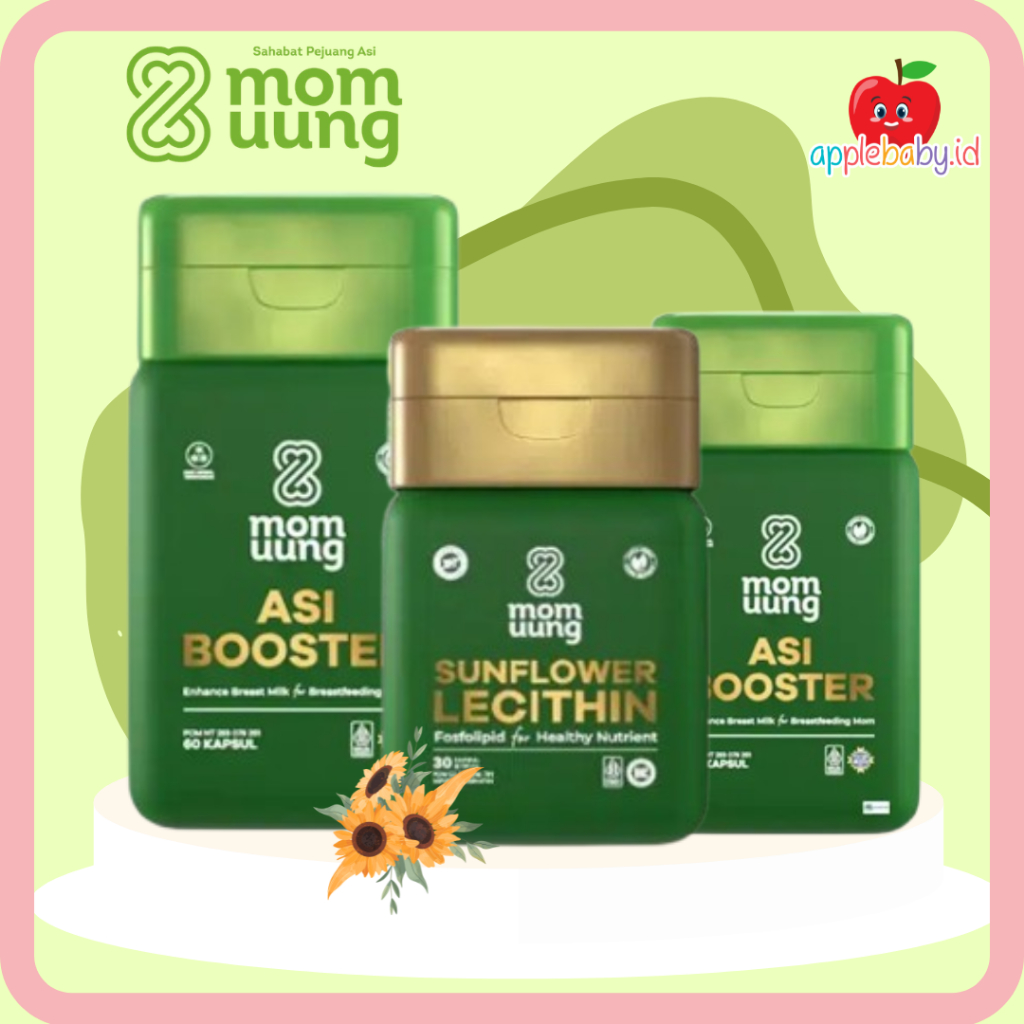 MOM UUNG ASI BOOSTER & LECITHIN-PELANCAR ASI-HALAL BPOM - NON GMO