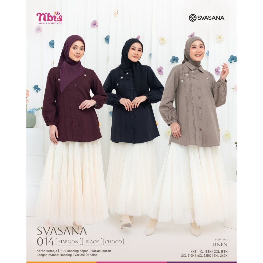 NIBRAS Blouse/Atasan Minimalis Modern - Nibras Svasana 014 Terbaru