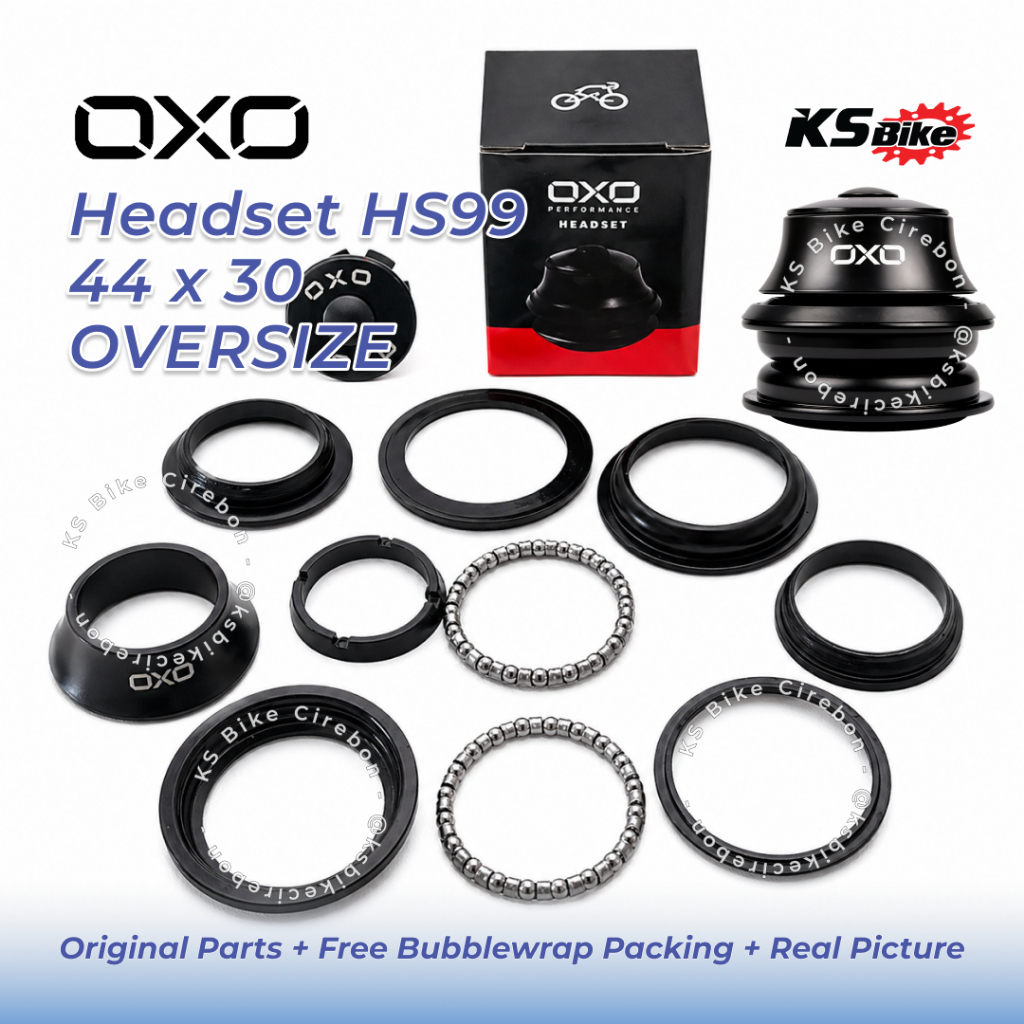 Headset OXO HS-99 44 x 30mm Ulir Pelor Kom Stir Fork 28.6 Oversize BMX MTB Onthel Citybike Toko Sepe