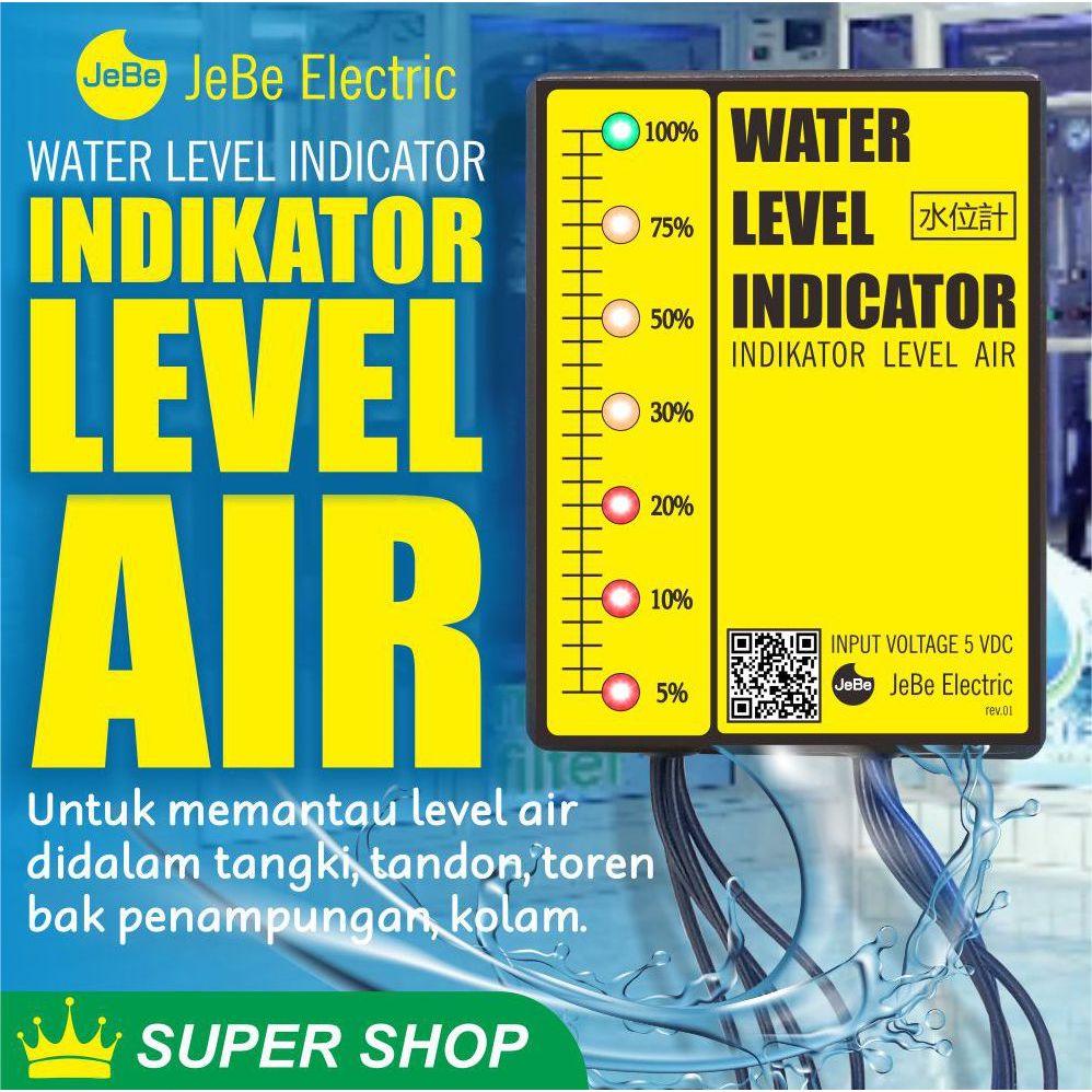 Indikator level air_Alarm air_Sensor air_sensor level sumur  tandon toren