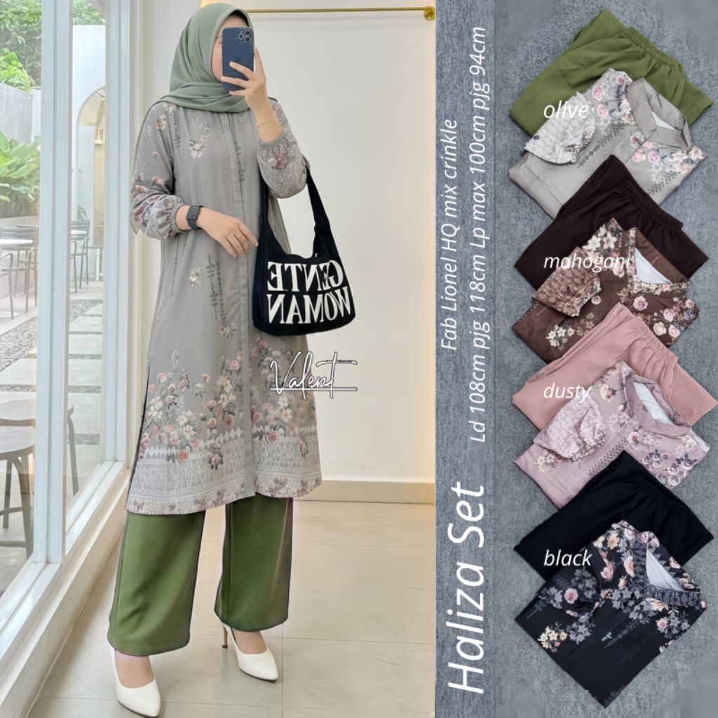Yenitha , Pillow , Zeva , Haliza , Ilova Setelan Wanita (Atasan&Celana) By Valent