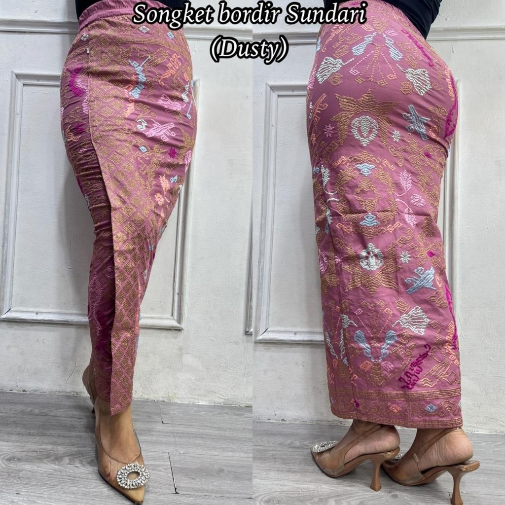 KAMEN JADI BORDIR SONGKET PREMIUM STRECH SUNDARI// ROK BORDIR SONGKET BALI// KAMEN JADI