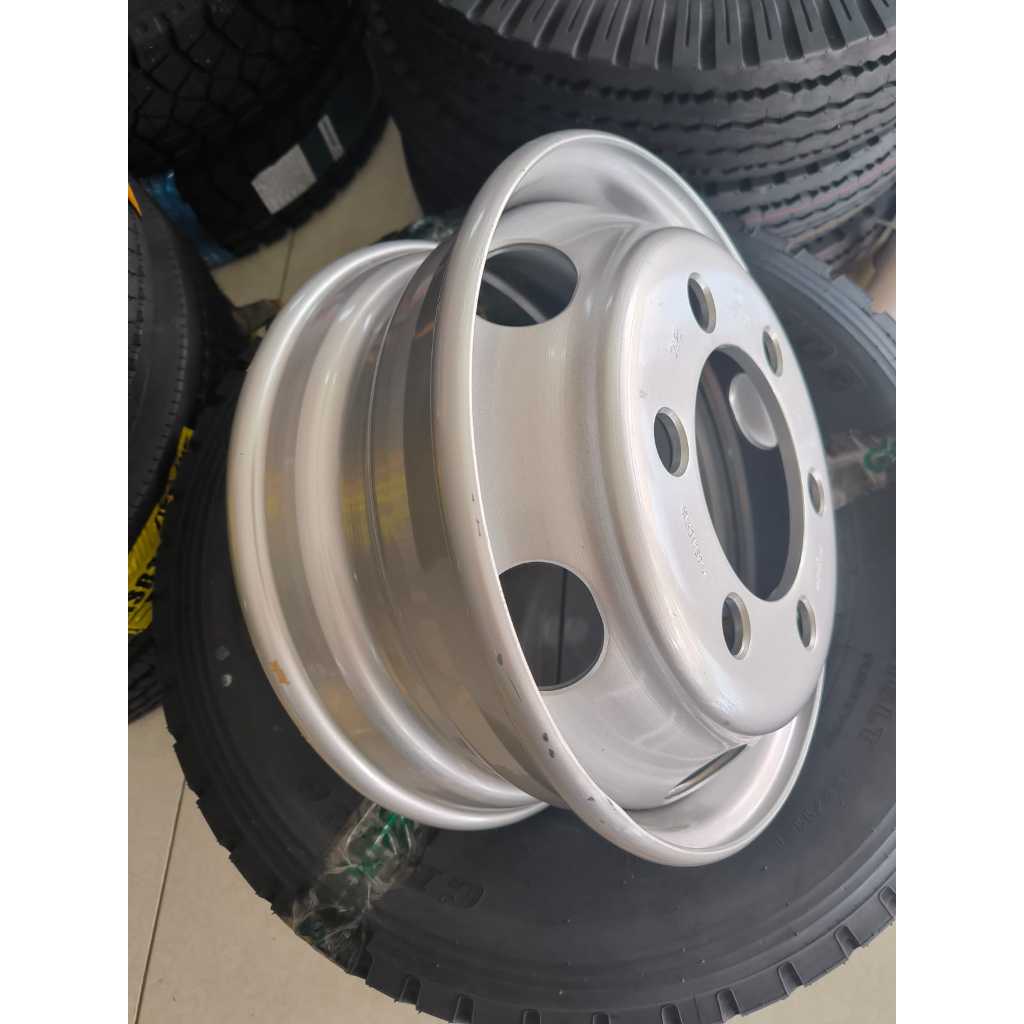 VELG TRUK TUBELESS PABO R17.5 - VELG TRUK CANTER RING 17.5 TUBELEES LOBANG 6 TRUK CANTER - VELG PABO