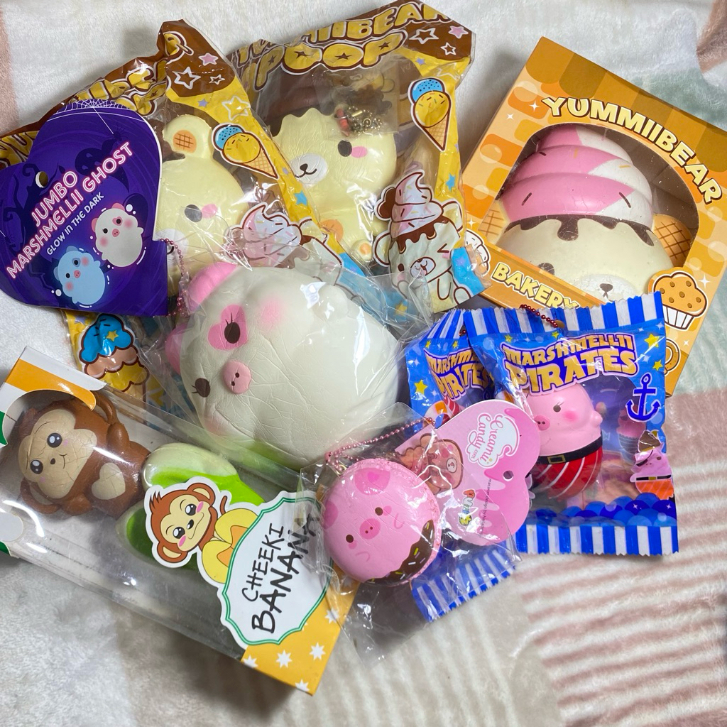 NEW FLASH SALE SQUISHY MURAH  PUNIMARU YUMMIIBEAR MARSHMELLII laisens squishy BNIP SQUISHY RARE