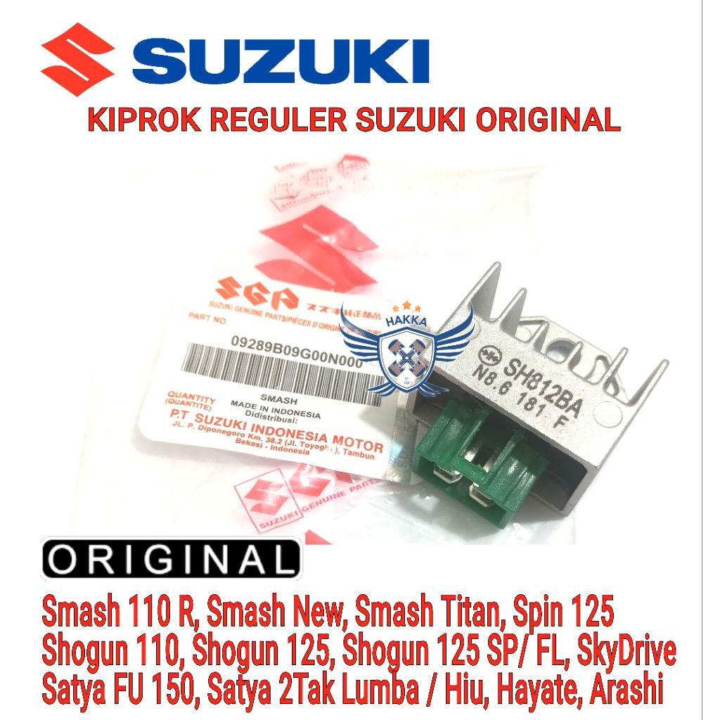 KIPROK REGULER ORIGINAL SUZUKI KODE SMASH, KIPROK REGULER SUZUKI SMASH 110R, KIPROK SMASH NEW, KIPRO
