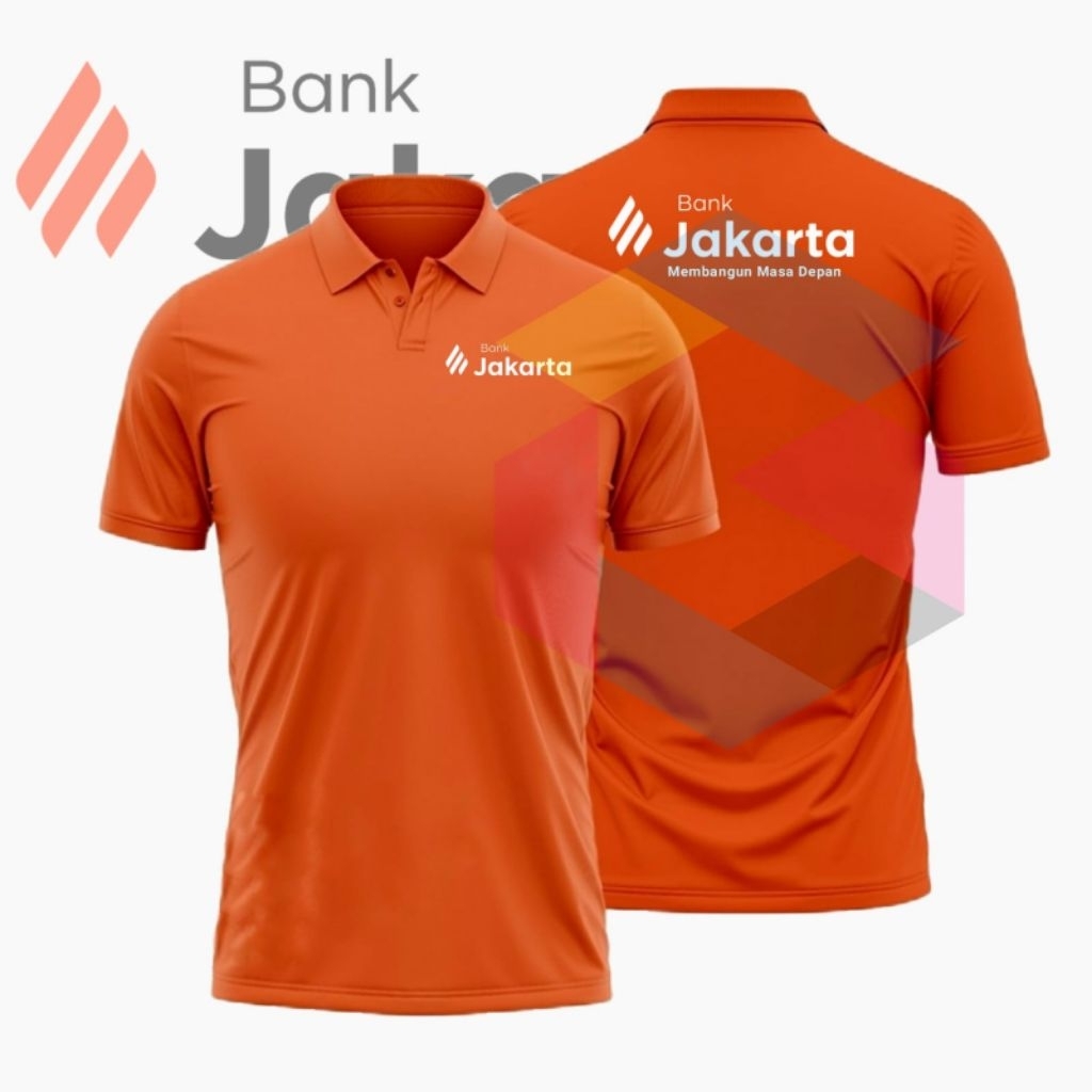 BAJU KERAH BANK JAKARTA MEMBANGUN MASA DEPAN SERAGAM STAFF KARYAWAN KANTOR CABANG PUSAT KCU KCP NEW 