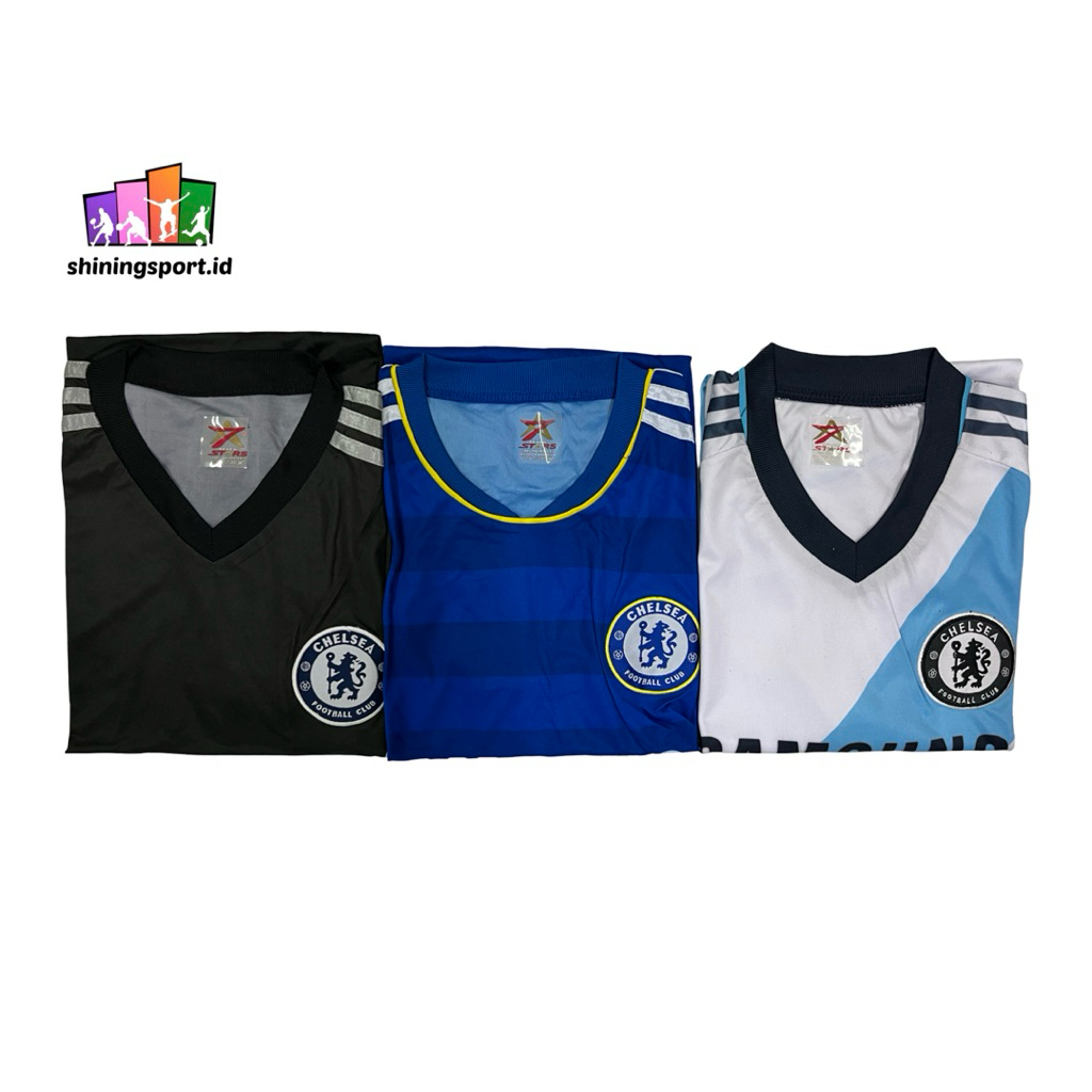 Jersey Bola Anak Hingga Remaja Retro Vintage Chelsea Home Away 3rd 2012-2014 All Size Fit To XL Logo