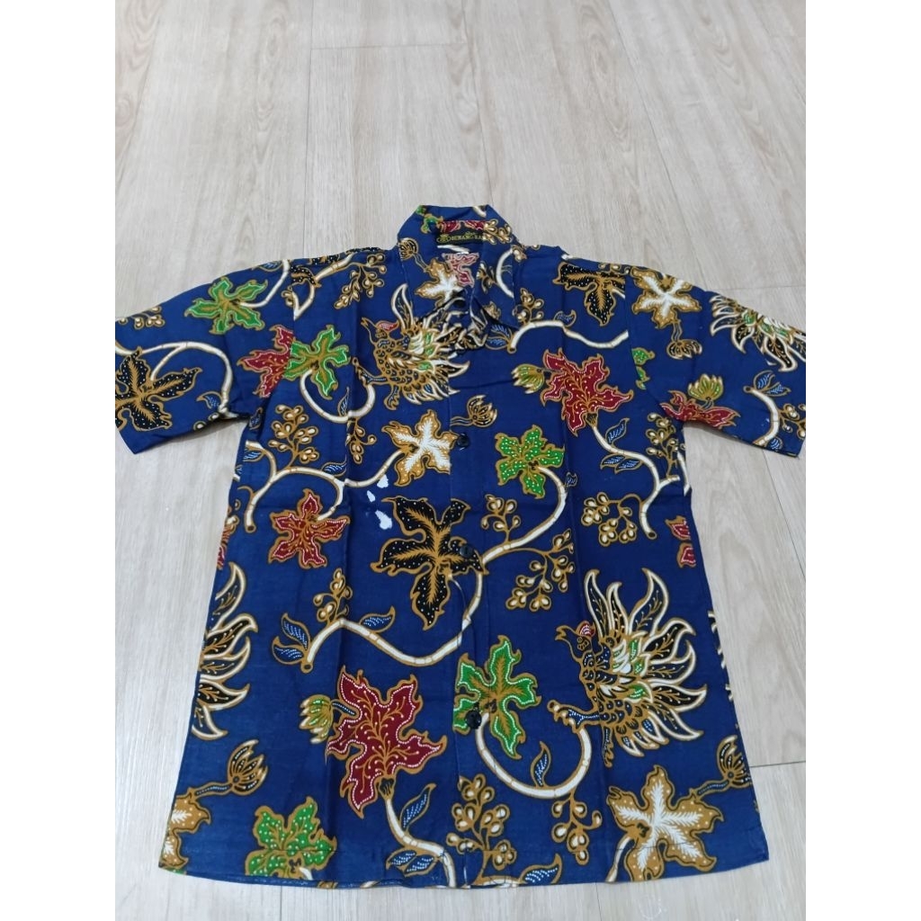 Kemeja Batik Benang Raja 3-4th Biru