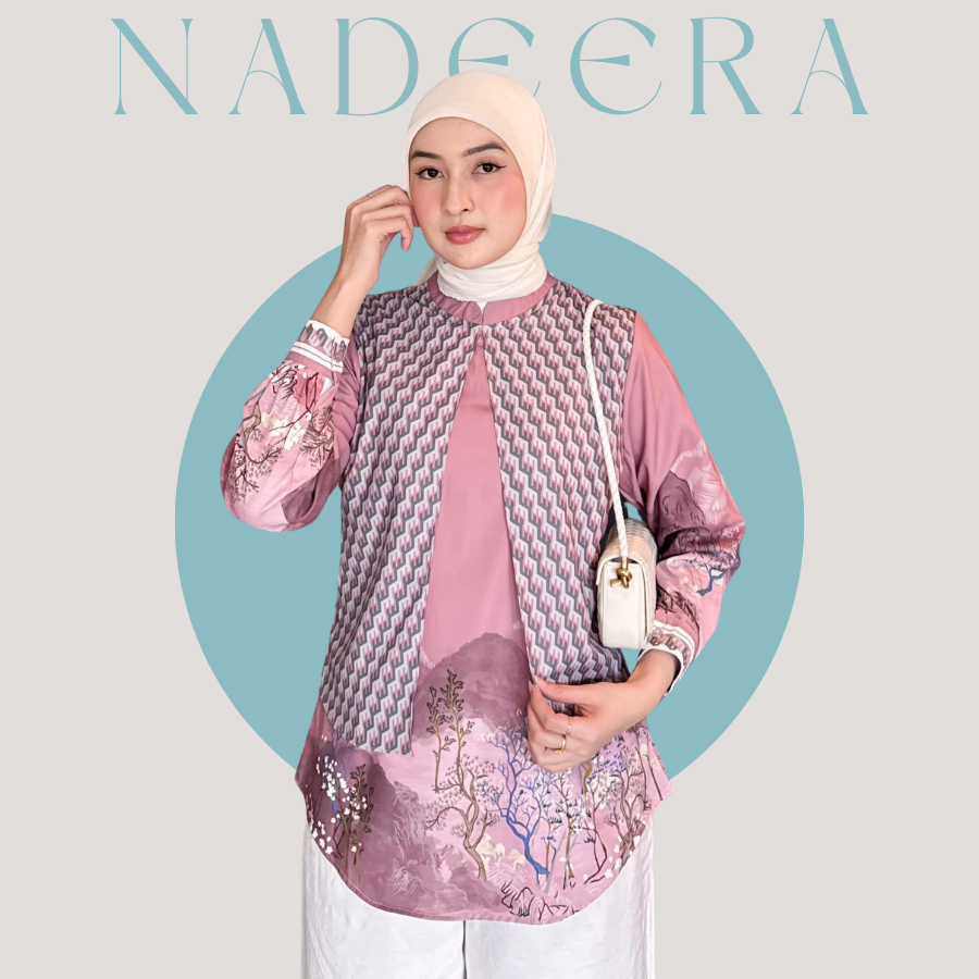 WADAH MUSLIM - NADEERA BLOUSE PREMIUM PRINTING
