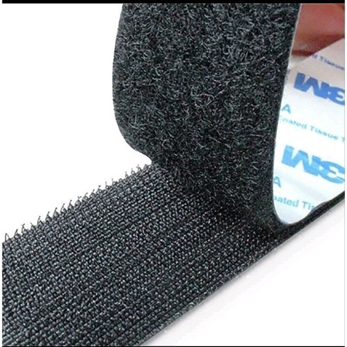 Perekat Double Tape Hook and Loop Lebar 2,5cm-3cm-5cm-10cm