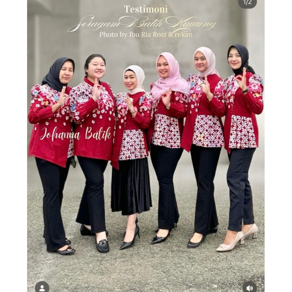 JOHANA BATIK ATASAN BLOUSE KATUN