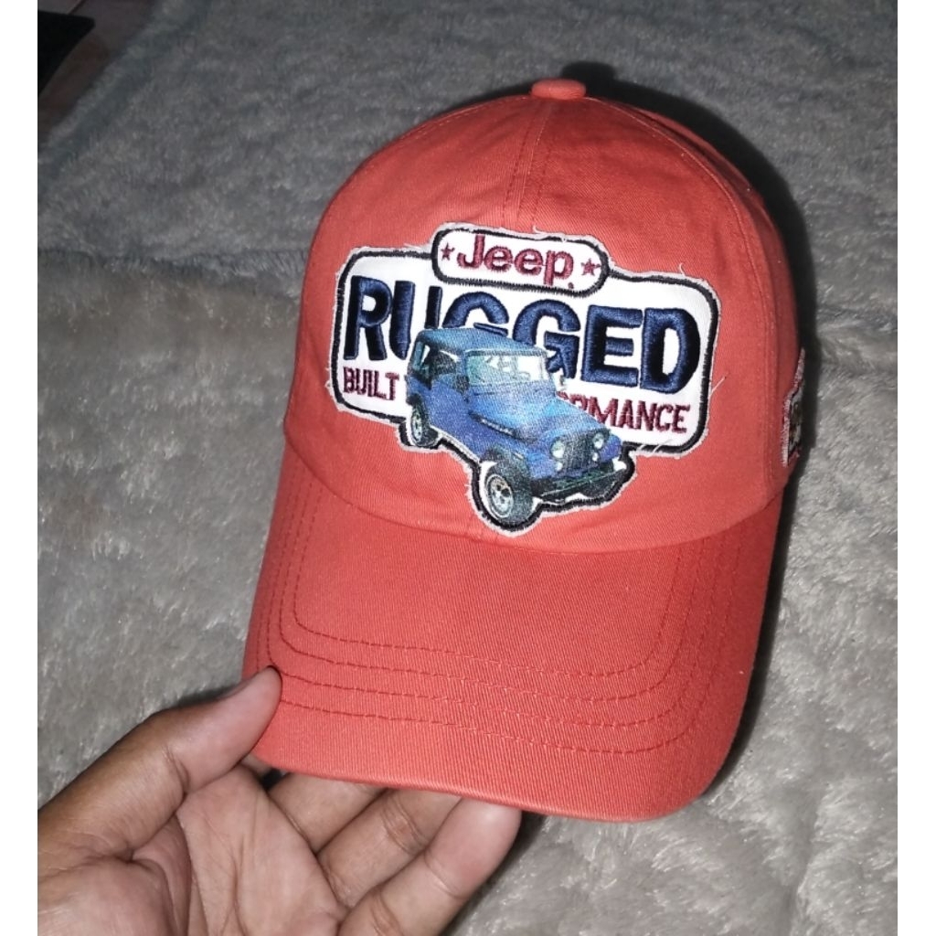 Topi Jeep Bordir Mobil Setelan Second