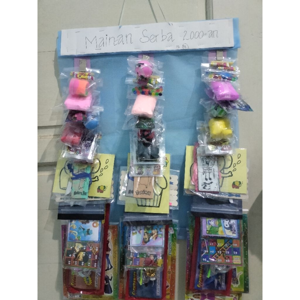 isi 55pcs mainan rentengan anak serba 2000/ mainan anak siap jual grosir dan ecer