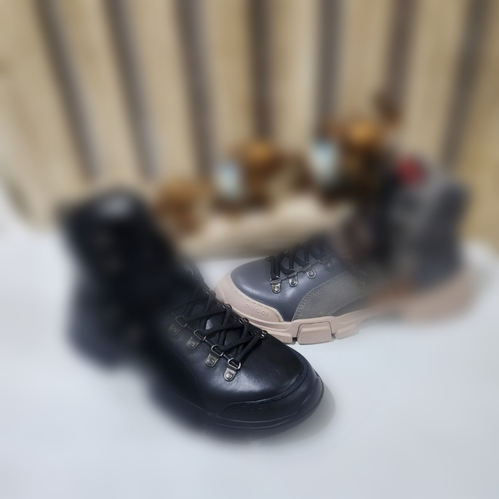 Boots Pria Sepatu Sneaker Kulit