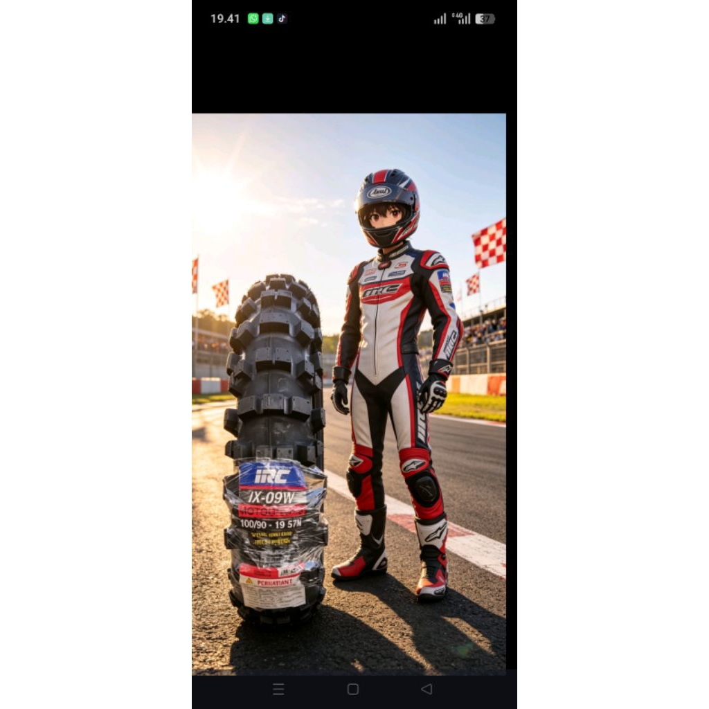 ban IRC cros ring 19 100/90 100/70 tubetype KLX crf dll  bos