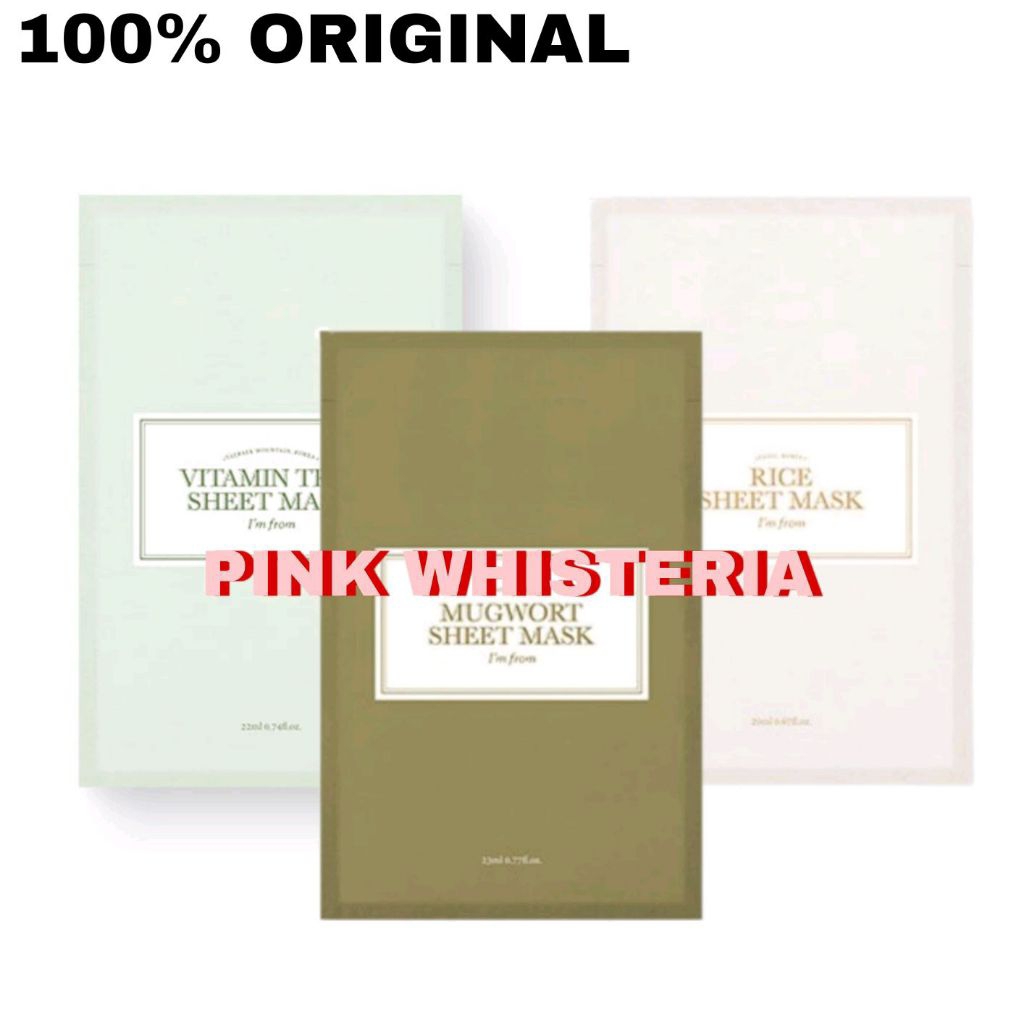 [ORIGINAL] IM I'M FROM Mugwort / Rice / Vitamin Tree / Honey / Ginseng Sheet Mask