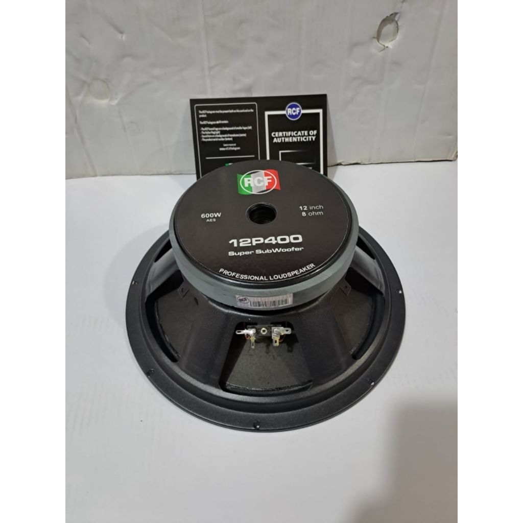 Speaker RCF 12p400pro 12 Inch Subwoofer / woofer vc 3 inch original Daun kulit jeruk