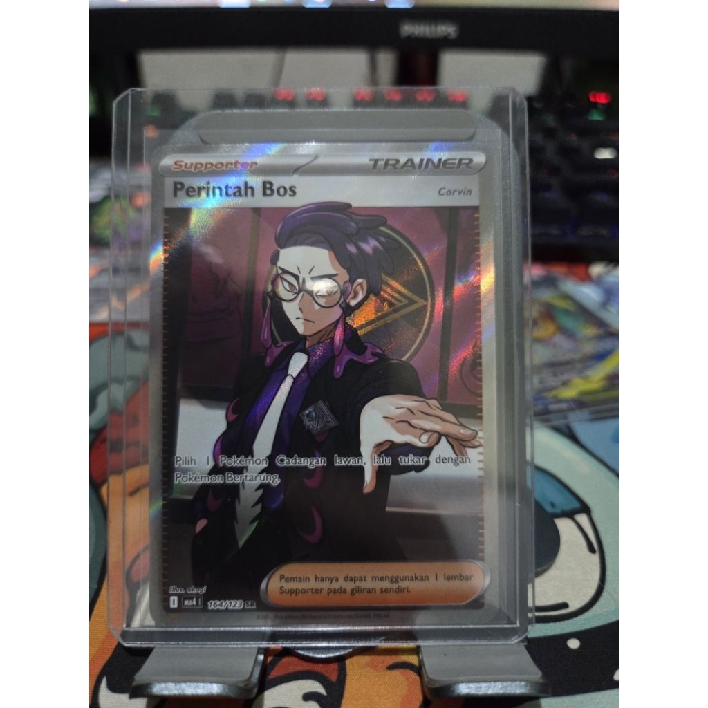 Kartu Pokemon TCG Perintah Bos SR (Corvin) 164/123 Ledakan Peniada Indonesia