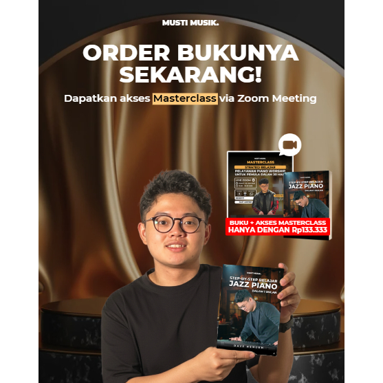 BUNDLE BUKU JAZZ + GROUP COACHING "Step By Step Belajar Jazz Dalam 1 Bulan" By Dave Henokh Musti Mus