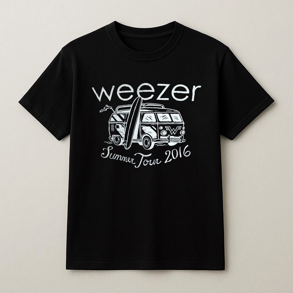 Kaos T-Shirt Baju Band Weezer Summer Tour 2016|Heavy Weight