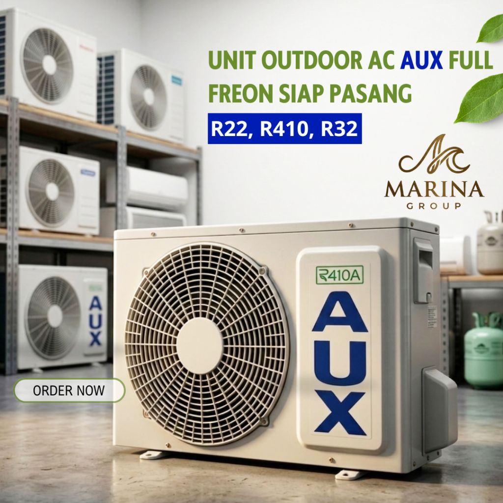 Unit Outdoor AC Split AUX Lengkap R410 & R32 (0,5 - 2 PK) Copotan Prima Siap Pasang dan Bergaransi