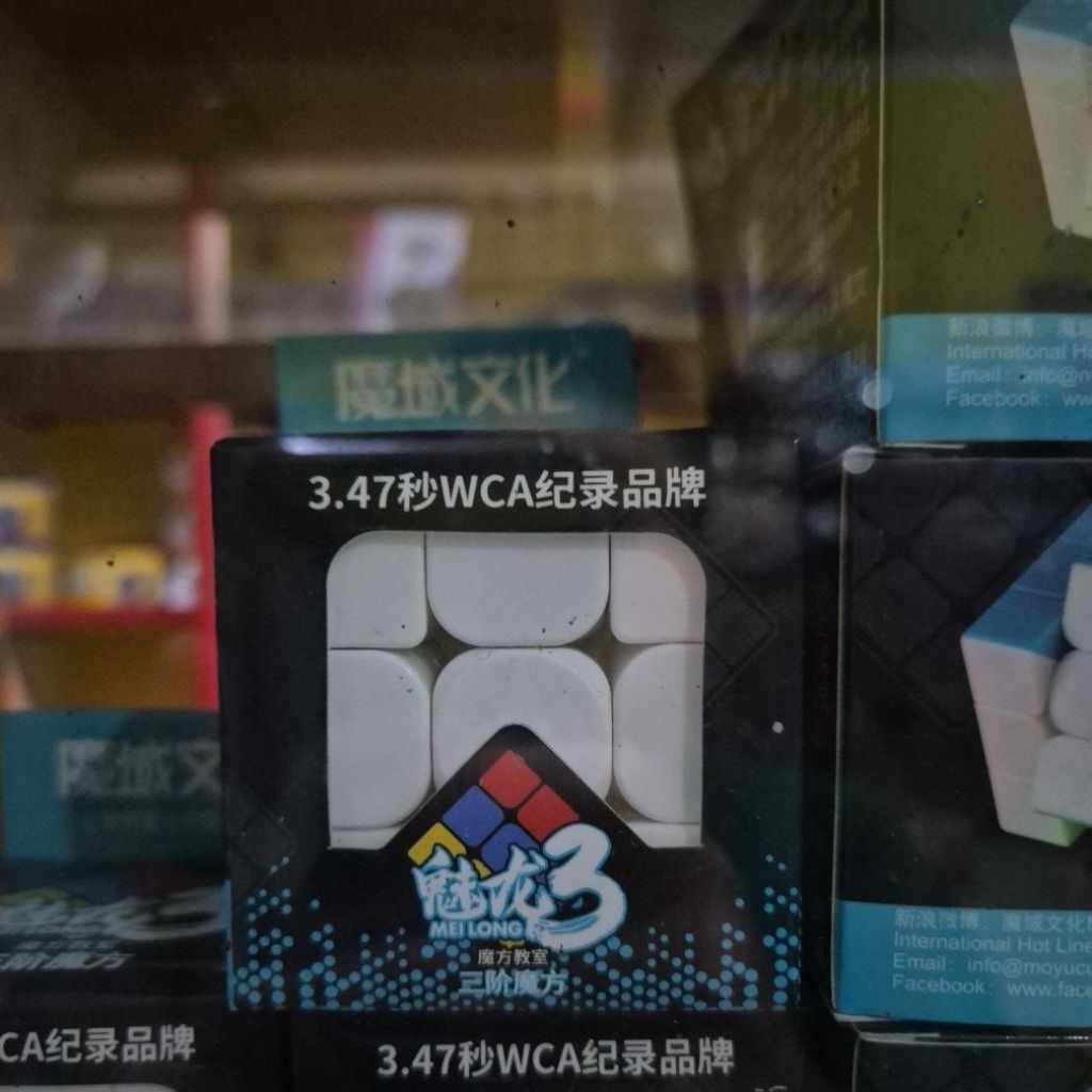 Rubik 3x3 stickerless moyu meilong original