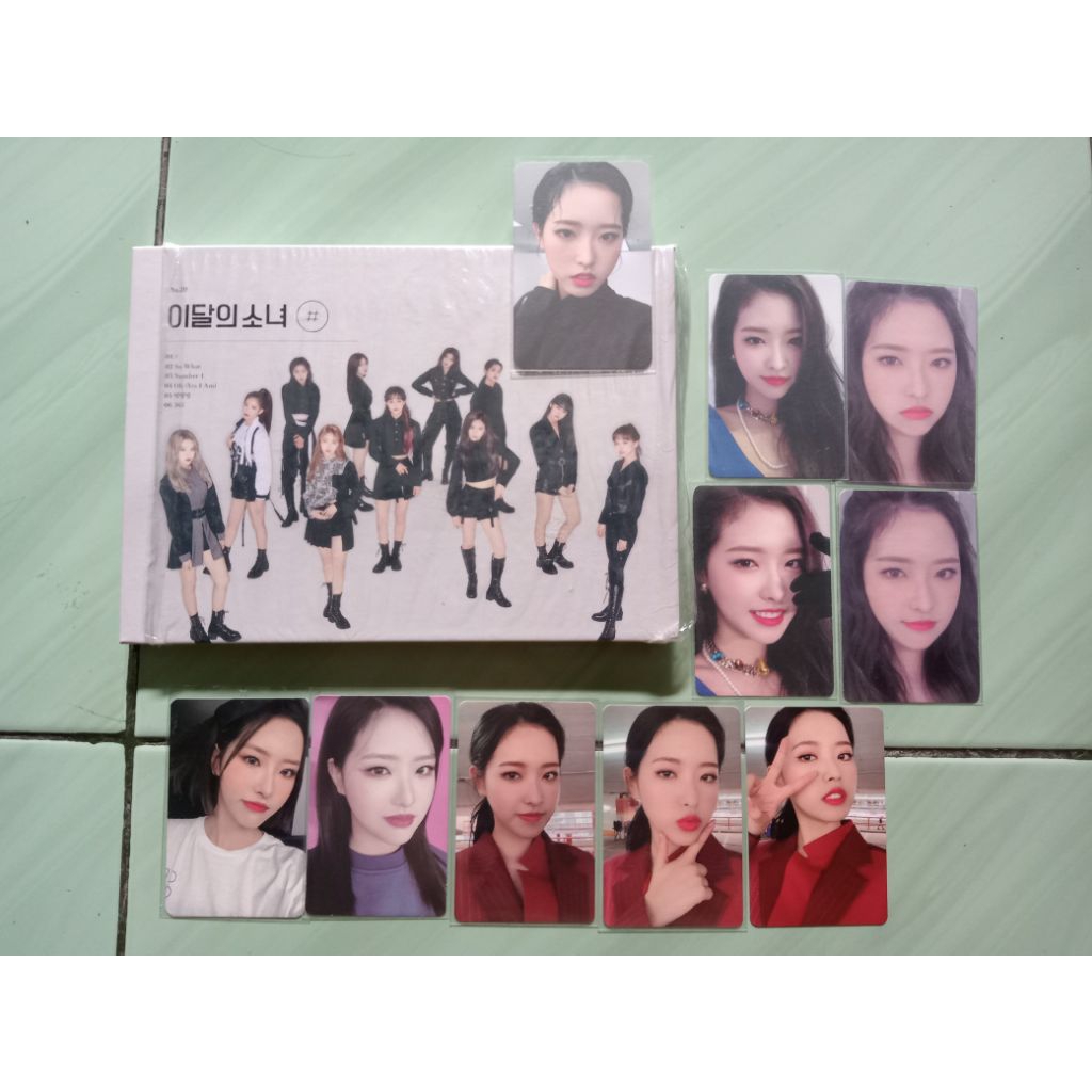 Loona # hash normal A limited B Fullset Photocard Olivia hye loonaverse trading card tc season greet