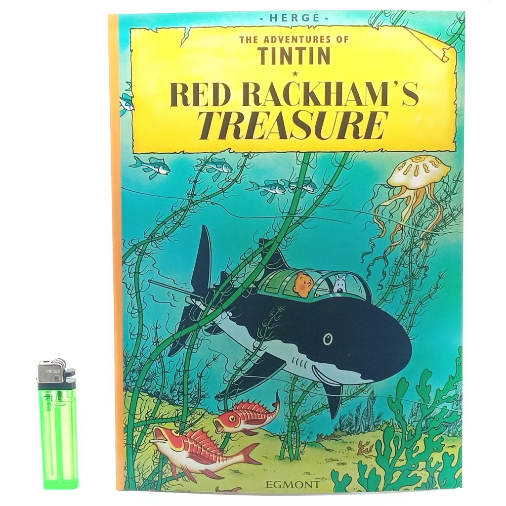 Komik Egmont Tintin Red Rackham's Treasure Harta Karun Rackham Merah Format Lebar Bahasa Inggris Ori