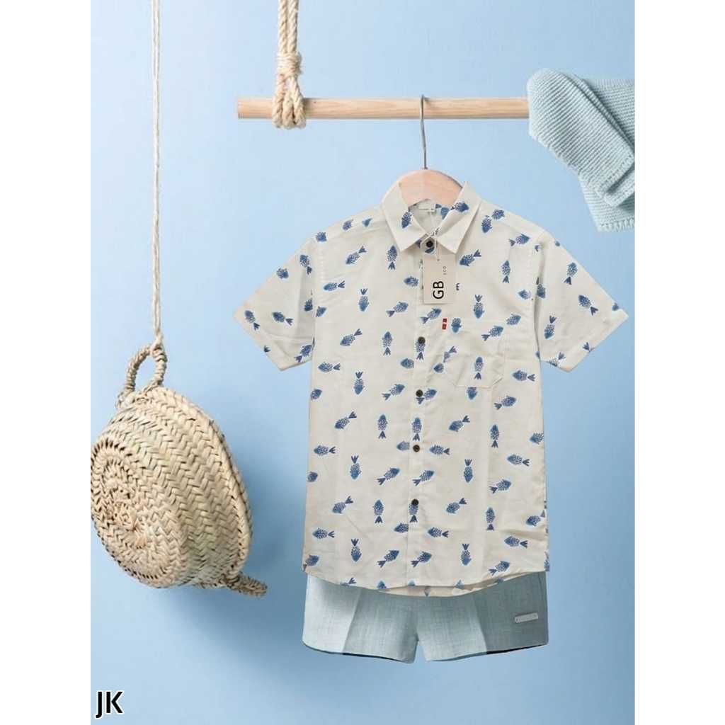 baju kemeja anak laki-laki 6 7 tahun baju atasan anak cowok grosir kemeja anak fashion murah meriah