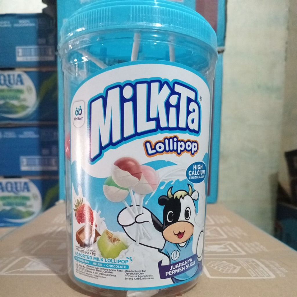Milkita Lolipop Jar ( 30 pcs x 9 Gram )