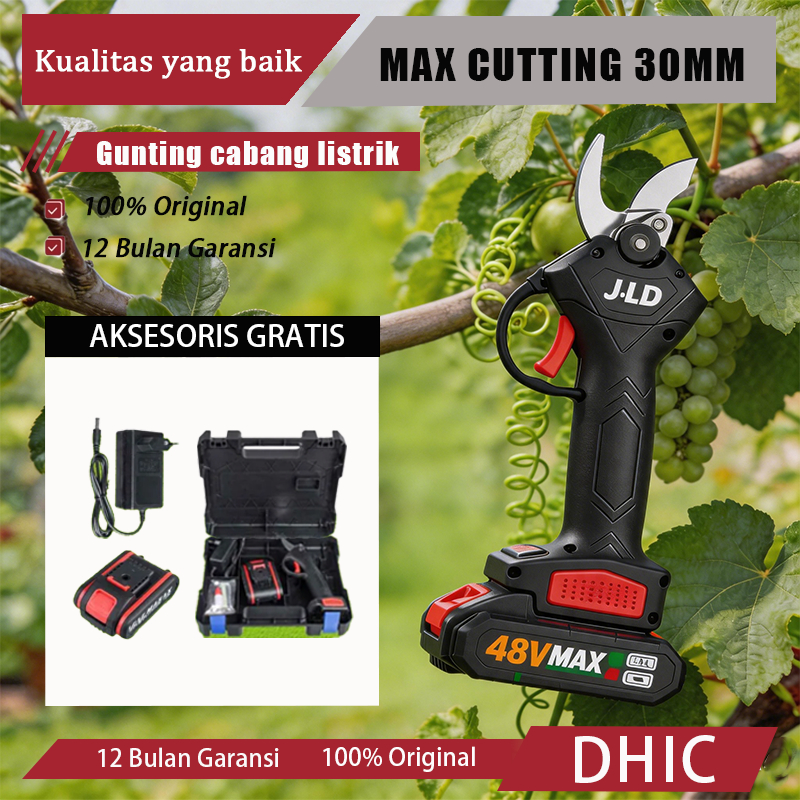 JLD 98V Gunting taman listrik Gunting Dahan Elektrik Cordless Brushless Gunting Dahan dan Ranting Pe