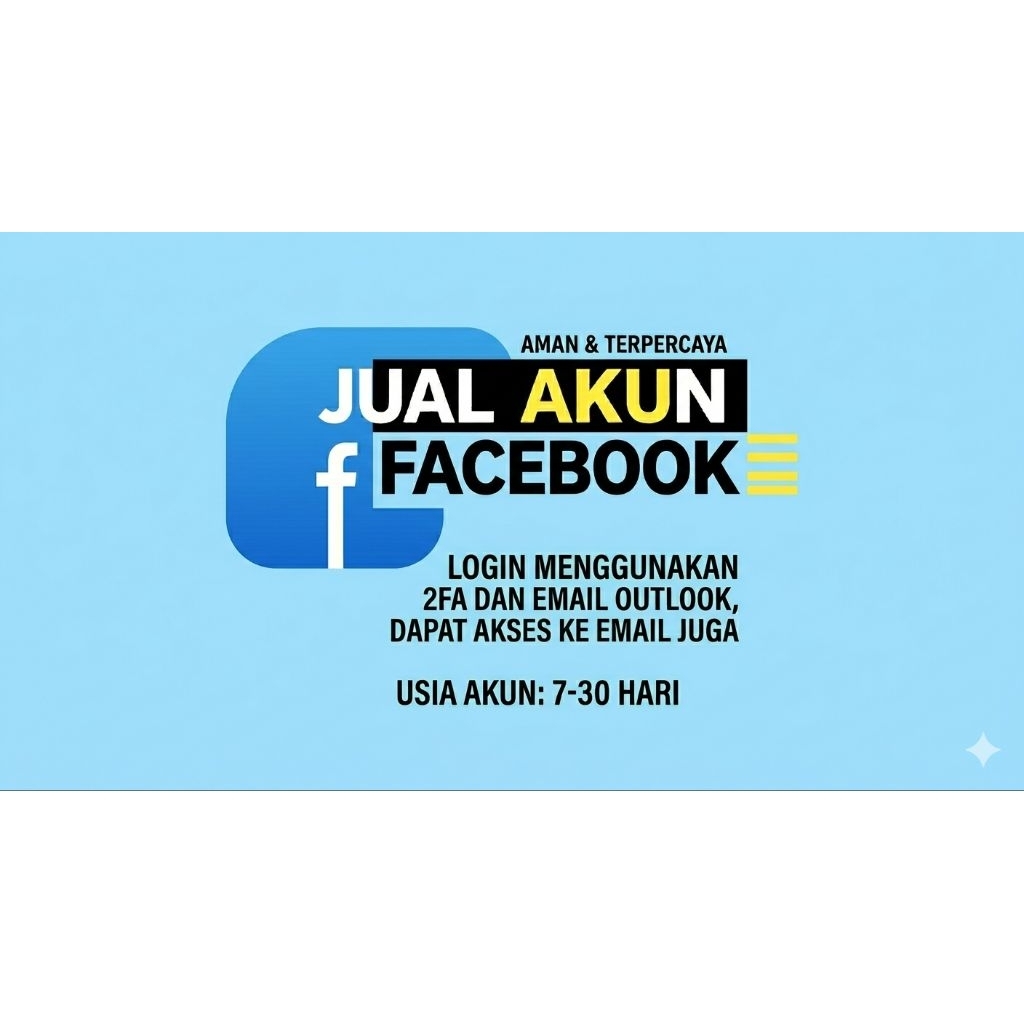 akun Facebook personal fresh kosongan BERPOTO profil