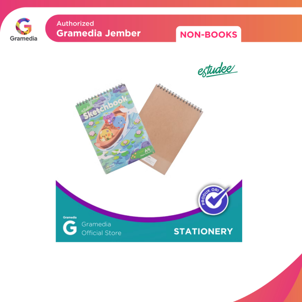 ESTUDEE SKETCHBOOK A4 150GSM 30SHT PORTRAIT NONGNOI PIKKUMI