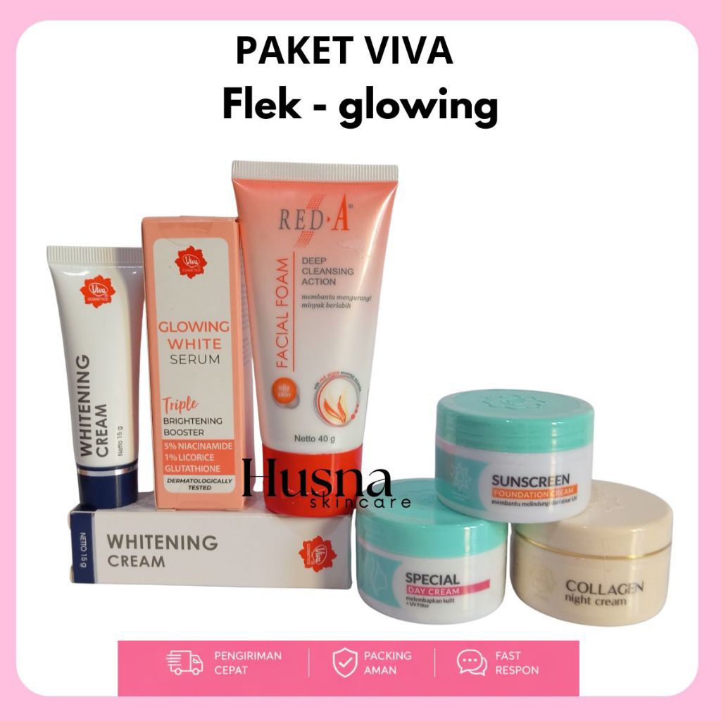 Paket Viva Glowing Kulit Normal 1 Paket Skincare Viva flek Glowing Murah