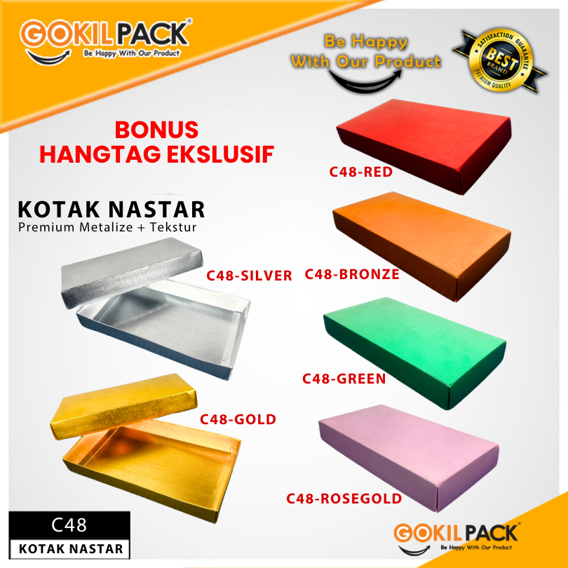 Box Coklat / Kotak Kue Nastar Mika/ Box Kado Hampers / BoxHologram Souvenir/ C48